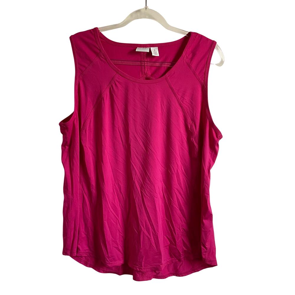 Weekend by Chico’s Hot Pink Athletic Workout Tank Top‎ - Size XL Gym Walking